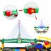WOOPIE Electric Train 2in1 Race Track Train Viaduct Auto XXL 192 vnt.