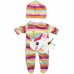 WOOPIE lėlių drabužių rinkinys Romper Unicorn Bodysuit kepurė 43-46 cm