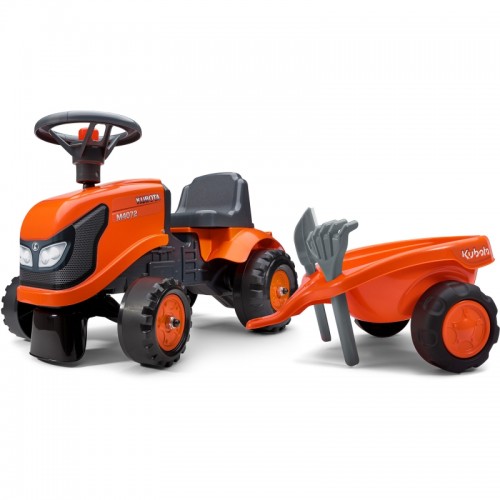 FALK Orange Kubota traktorius su priekaba + priedais. nuo 1 metų