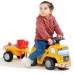 Falk Ride-On Builder automobilis su atidaroma sėdyne ir priedais. nuo 1 metų