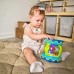 WOOPIE BABY būgno muzikinės dėžutės projektorius 3 viename muzikinis žaislas kūdikiams + volelis, skirtas mokytis šliaužioti