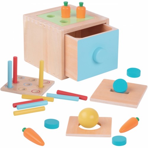 WOOPIE GREEN Medinis stalčius mokomasis rūšiuotojas Montessori