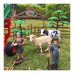 WOOPIE žemės ūkio mašinų rinkinys Traktorių traktorių ferma Mini Farm Village Farmers