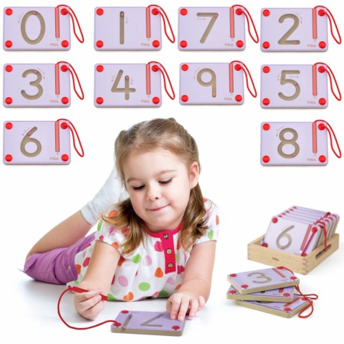 Magnetinės tabletės, mokančios rašyti skaičius Viga Toys Montessori