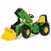 John Deere X-Trac Premium Pedal Tractor Bucket Tyliai Wheels Rolly Toys