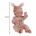 WOOPIE ROYAL Baby Doll in Bunny Clothes 46 cm